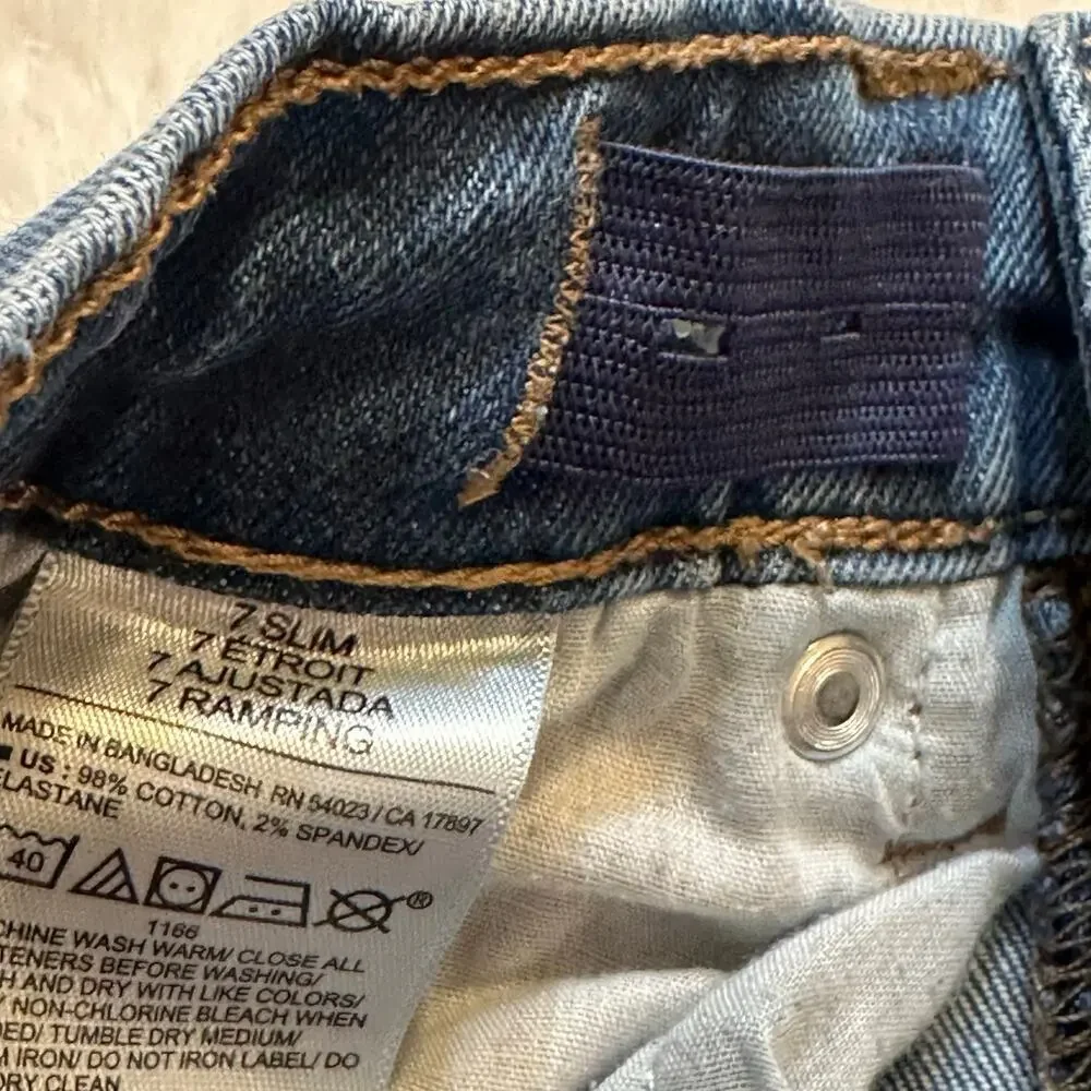 Old Navy Skinny Jeans sz 7 Slim Adjustable waist tabs